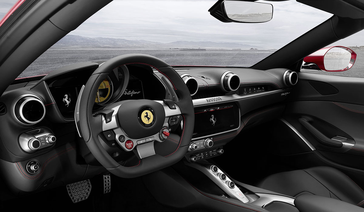 amf Ferrari Portofino driver seat